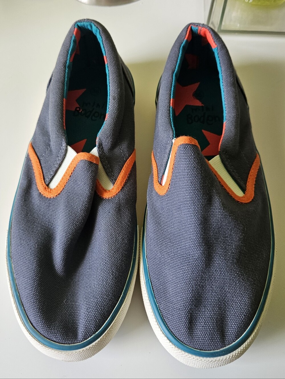 Mini Boden Canvas Slip-On Shoes Size 36UK/3.5 Big Kids